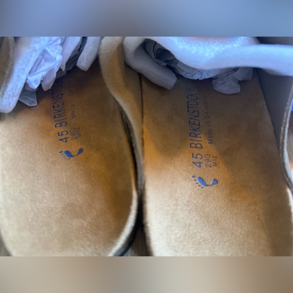 Birkenstock Boston Taupe unisex size 11 - Picture 2 of 2
